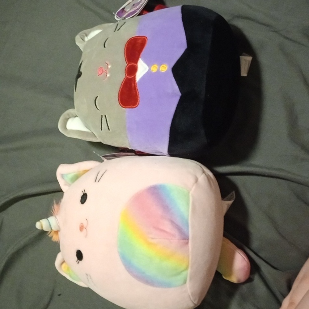Two Original Squishmallows Halloween Cats